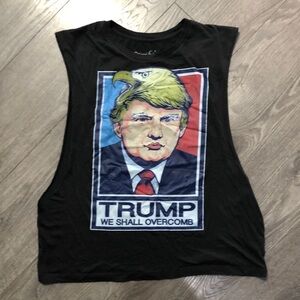 Black Graphic Sleeveless Top